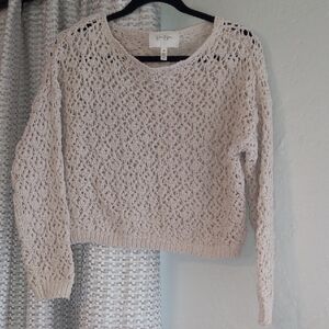 Jessica Simpson Cream Knit Sweater